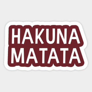 Hakuna Matata Sticker